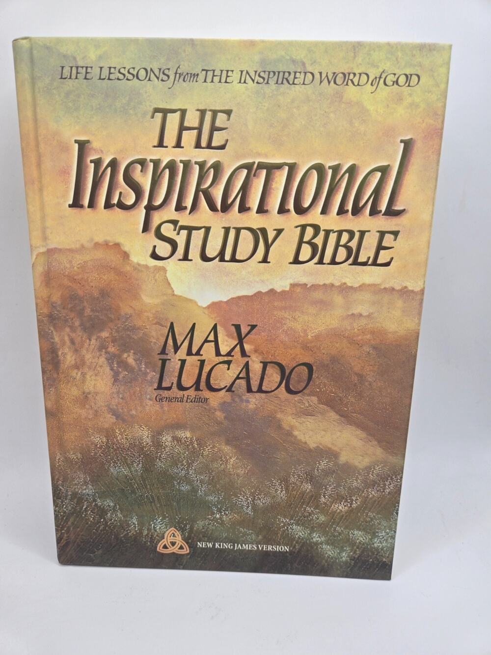 The Inspirational Study Bible by Max Lucado 1995 Hardcover NKJV Life Lessons